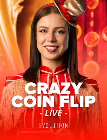 Crazy Coin Flip wheel by Evolution